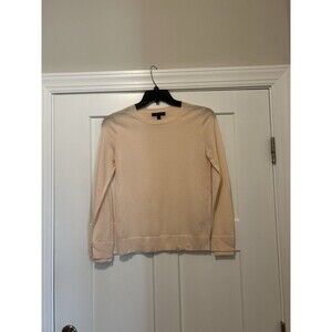 Banana Republic Peach Sweater Women’s Small Merino Wool Long Sleeve Lightweight